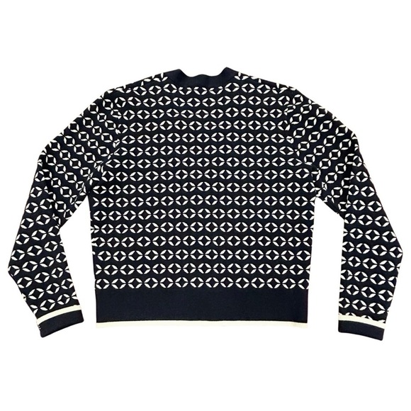 Unsubscribed Geometric Pattern Button-Front Cardigan | Size XS - Picture 2 of 5